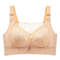 Womens Full Coverage Lace Bra Wirefree Plus Size Comfort 6