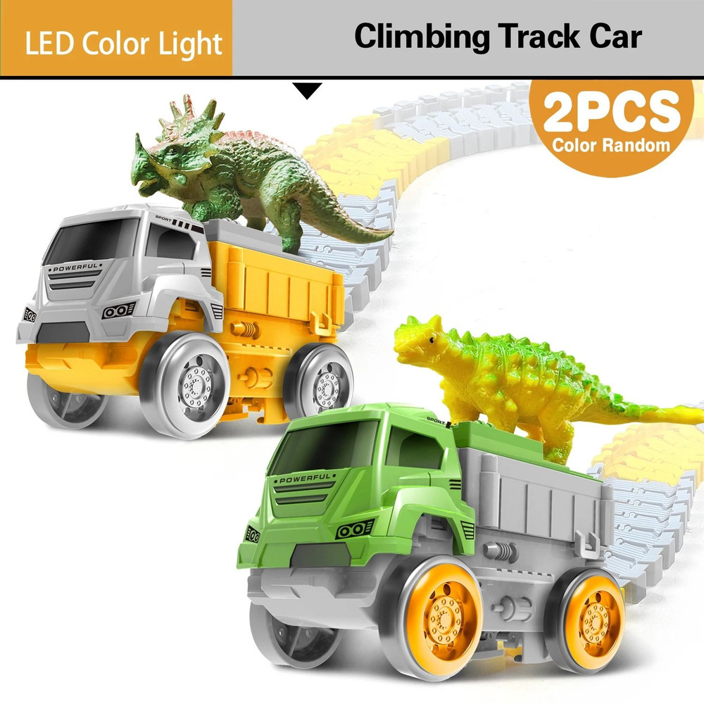 Electric Dinosaur Track Car With Flexible Railway And Educational Design 7