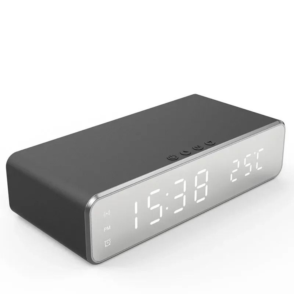 Wireless Charger Stand With Alarm Clock LED Display 6