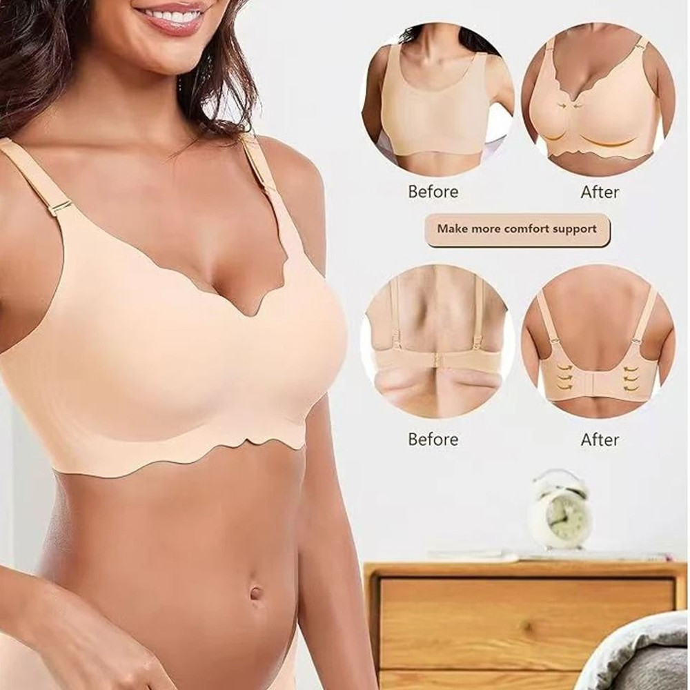 Womens Seamless Push Up Bra With Removable Padding 0