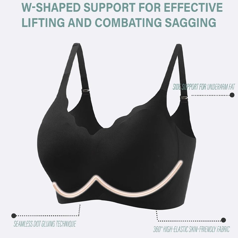 Womens Seamless Push Up Bra With Removable Padding 2