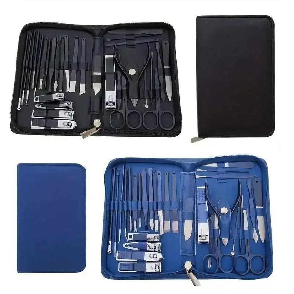 30 In 1 Stainless Steel Manicure Kit With Travel Case 4