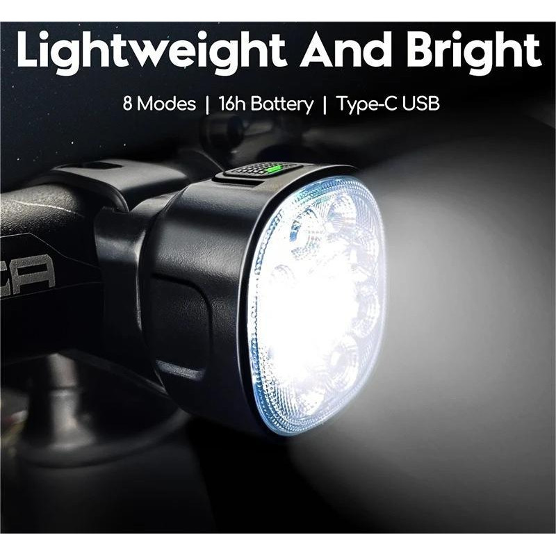 Rechargeable Bike Light Set Front And Rear High Brightness LED For Cycling Safety 0