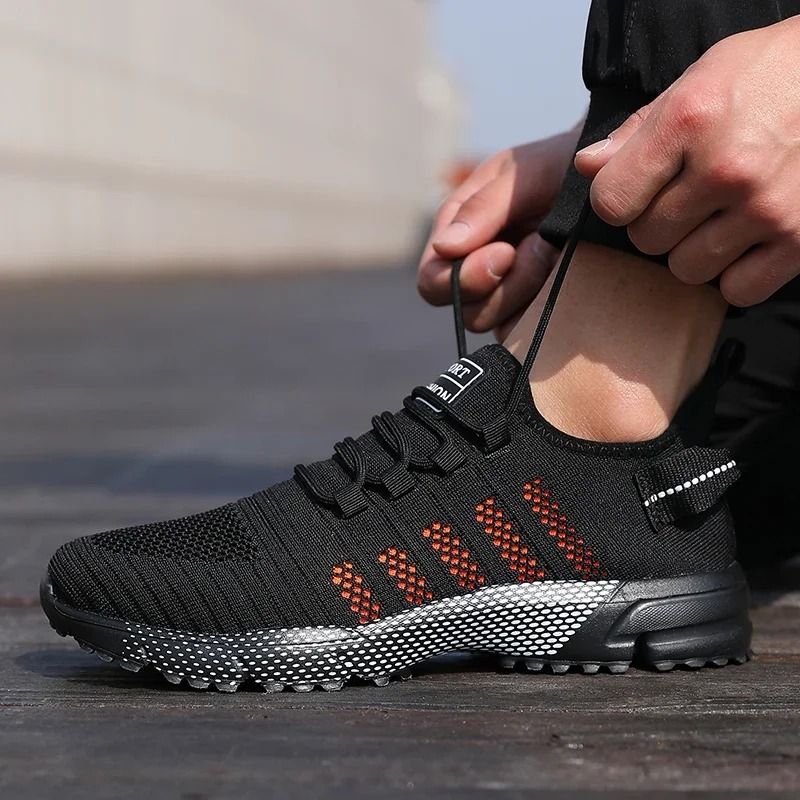 Men Casual Sneakers Lightweight Breathable Mesh Slip On Running Shoes 2