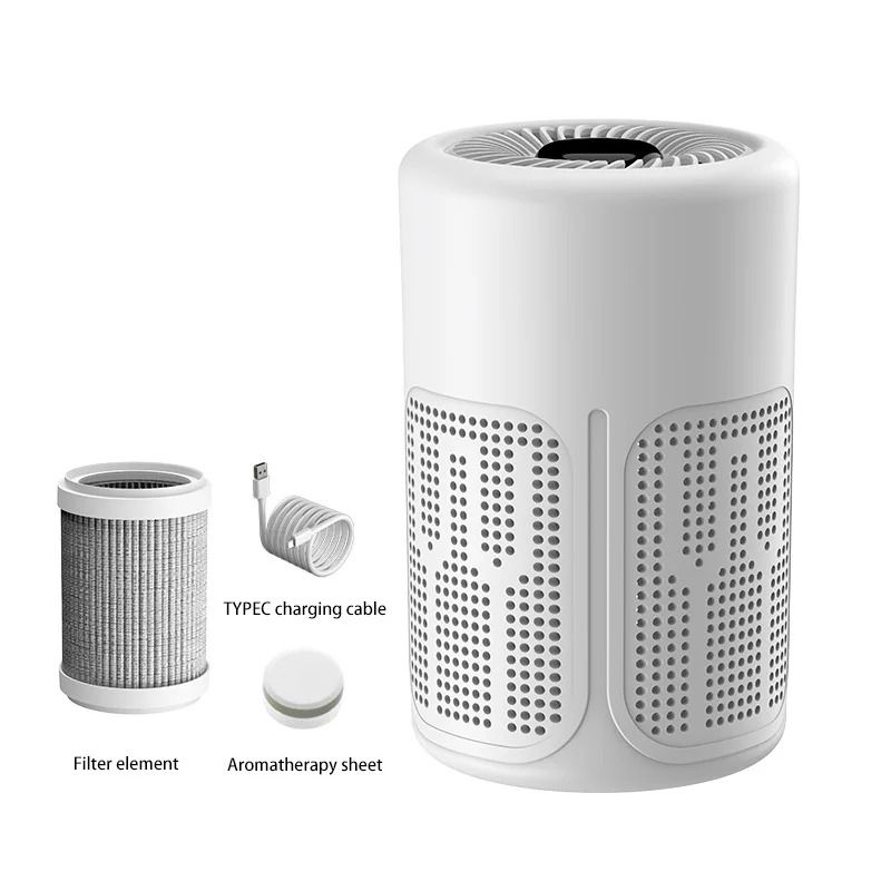 Mini Desktop Air Purifier HEPA Filter With Negative Ion For Odors Smoke And Dust 6