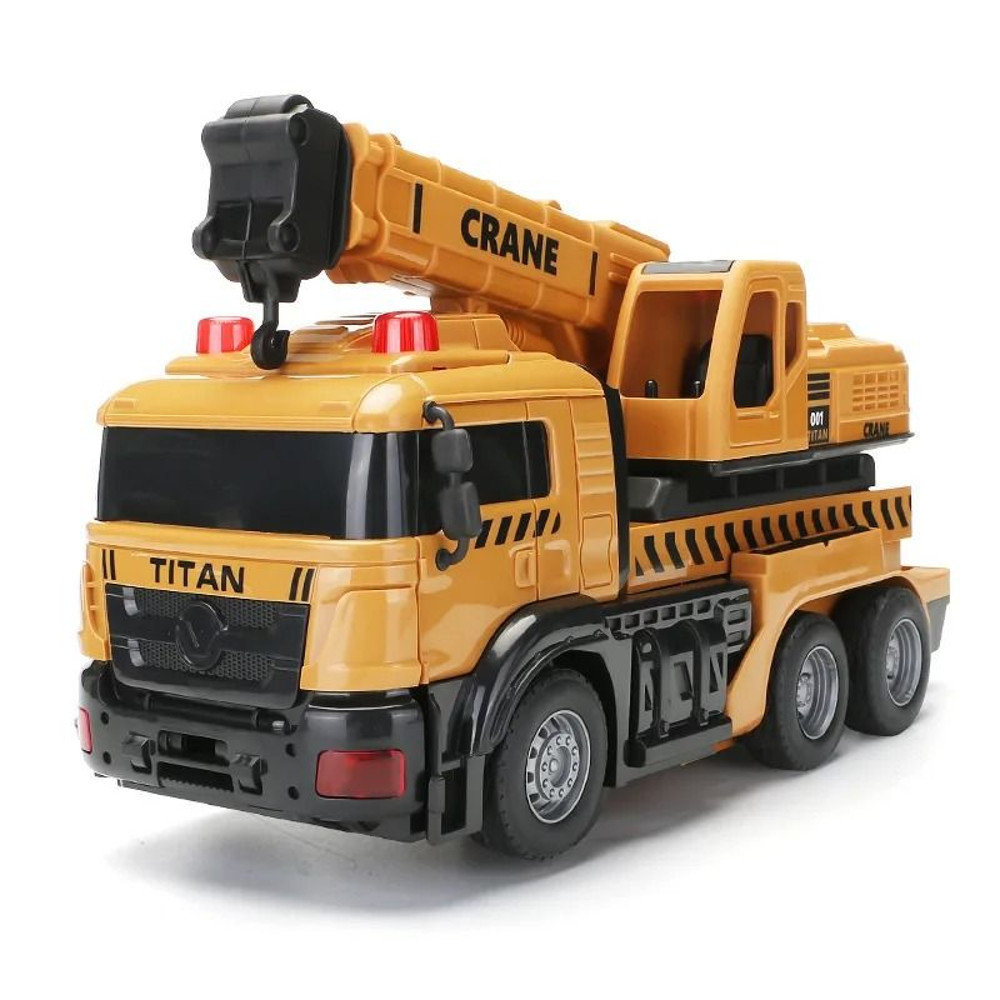 Transforming RC Engine Truck Robot Toy With Lights For Kids 7