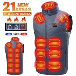 smart usb heated vest with adjustable temperature for winter