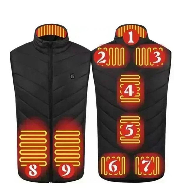 Smart USB Heated Vest With Adjustable Temperature For Winter 9