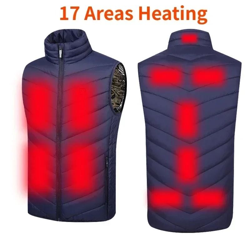 Smart USB Heated Vest With Adjustable Temperature For Winter 10