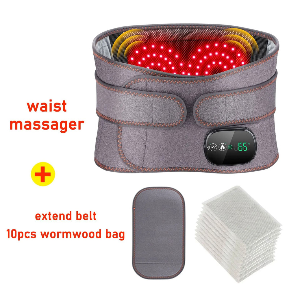 Electric Heating Waist Massager Belt With Hot Compress And Vibration 9