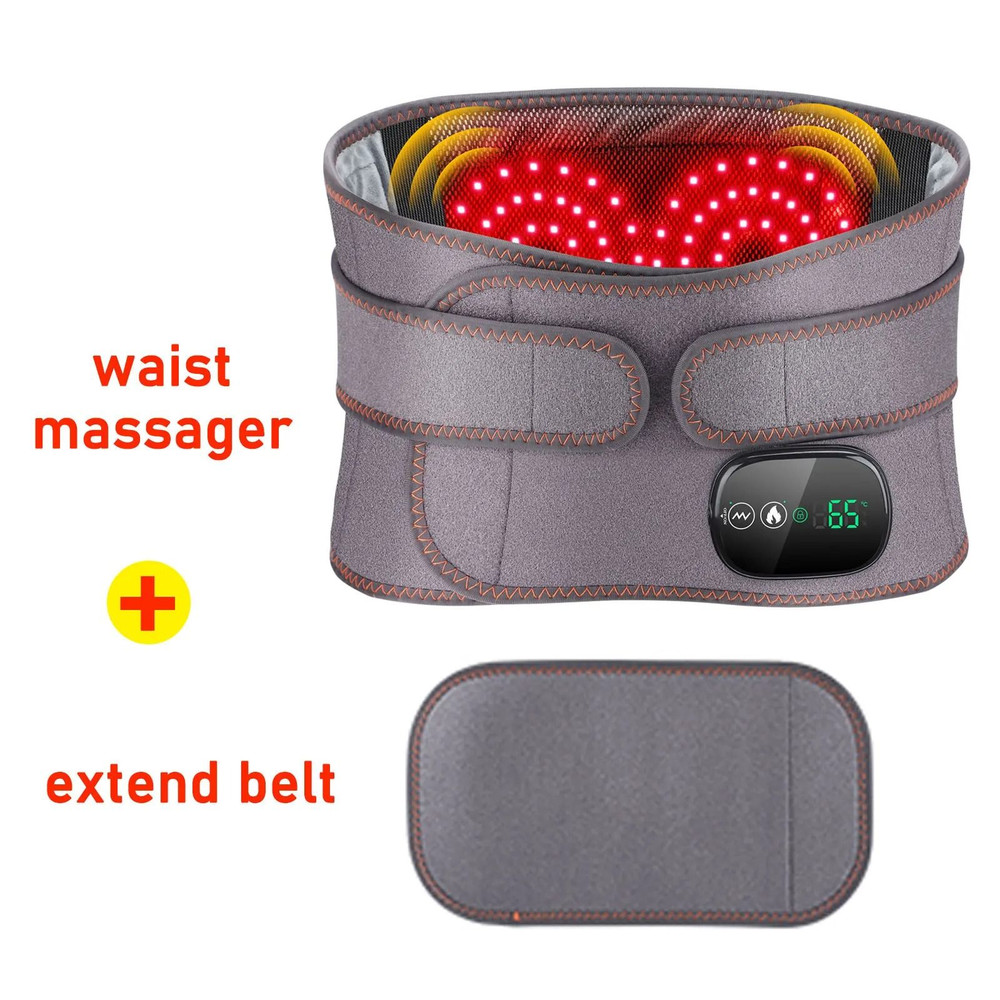 Electric Heating Waist Massager Belt With Hot Compress And Vibration 10