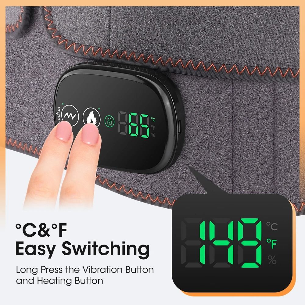 Electric Heating Waist Massager Belt With Hot Compress And Vibration 4
