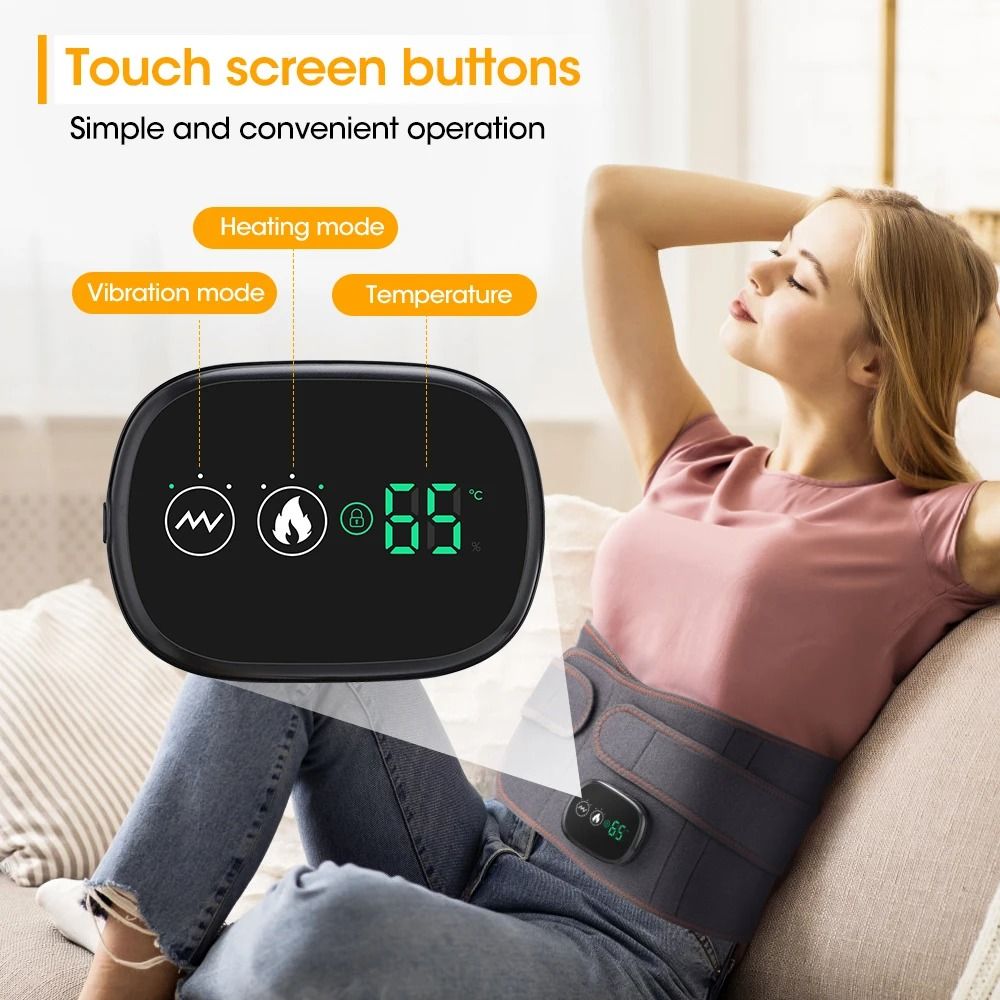 Electric Heating Waist Massager Belt With Hot Compress And Vibration 5