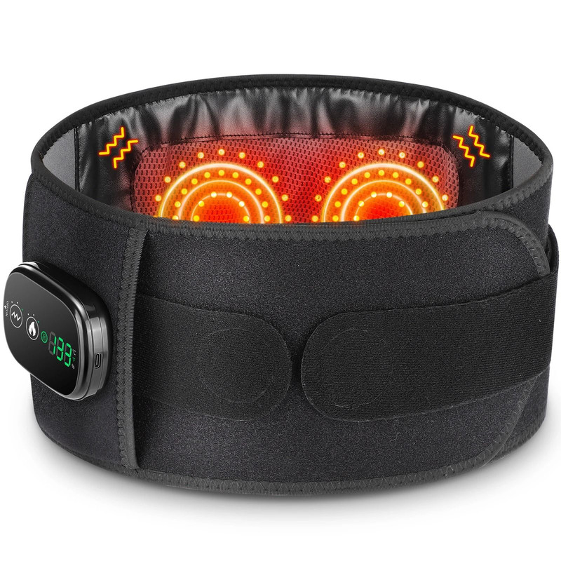 Electric Heating Waist Massager Belt With Hot Compress And Vibration 7