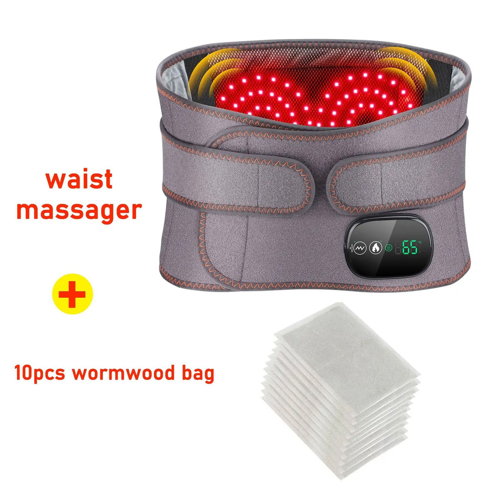 Electric Heating Waist Massager Belt With Hot Compress And Vibration 8
