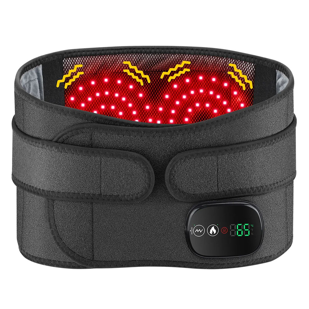 Electric Heating Waist Massager Belt With Hot Compress And Vibration 11