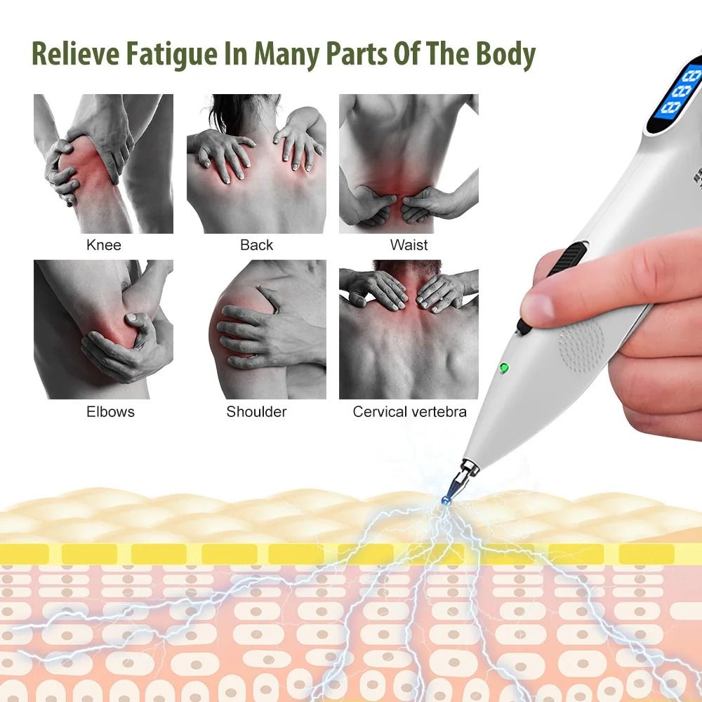 Digital Acupuncture Pen Muscle Stimulator With Display 2
