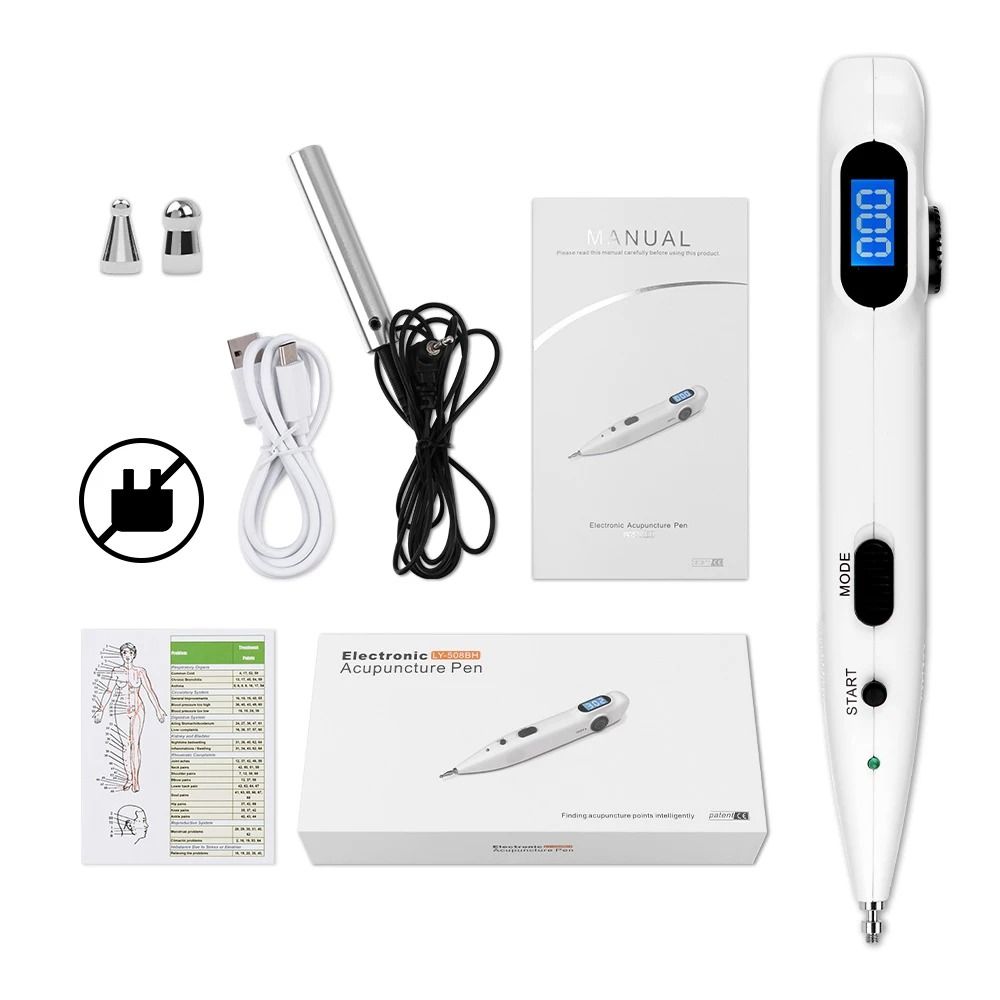 Digital Acupuncture Pen Muscle Stimulator With Display 5