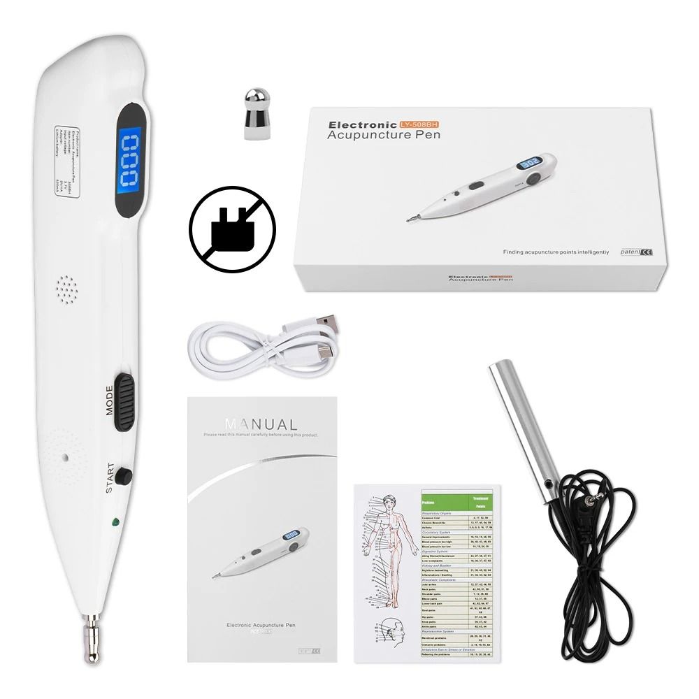 Digital Acupuncture Pen Muscle Stimulator With Display 6