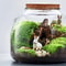 Micro Landscape Moss Glass Terrarium With Optional Cork Lid 4