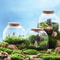 Micro Landscape Moss Glass Terrarium With Optional Cork Lid 5