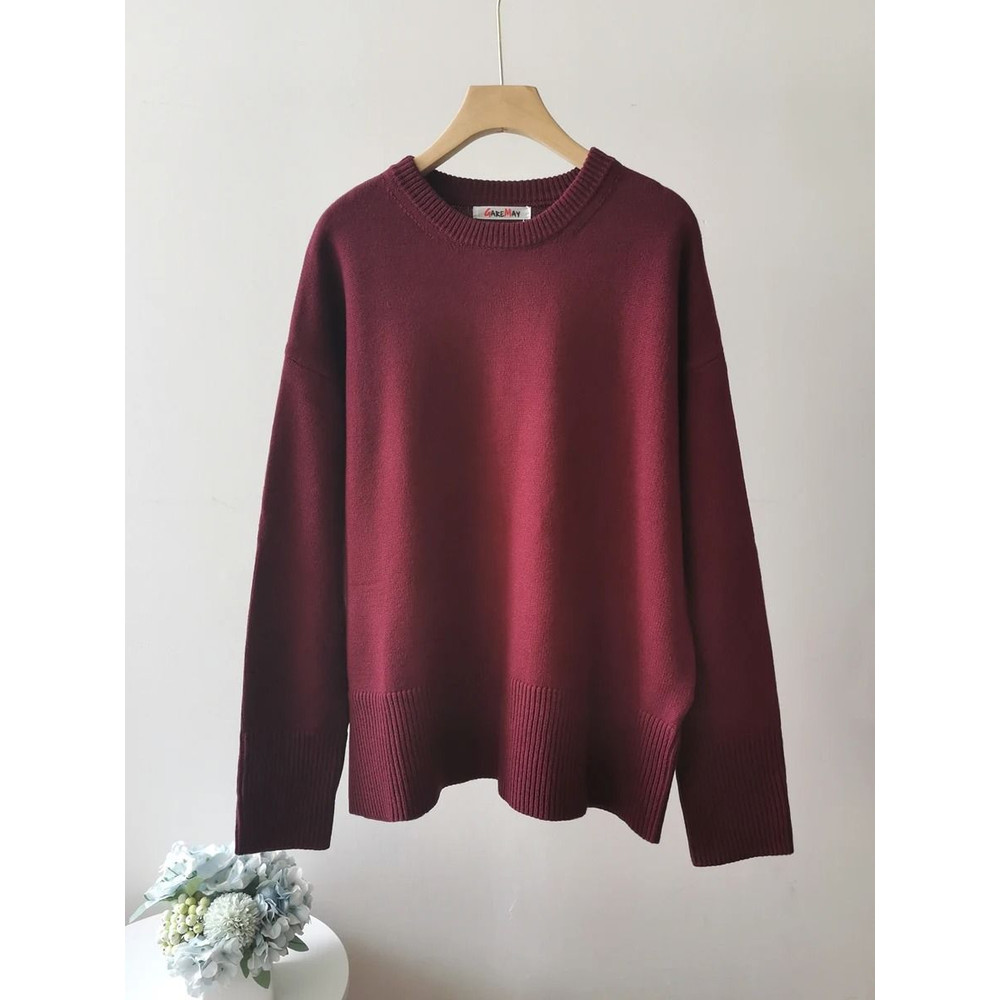 Cozy Oversized Womens Sweater Knitted Winter Pullover 1