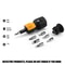 Heavy Duty Multi Bit Ratcheting Screwdriver Set 9 Piece 0