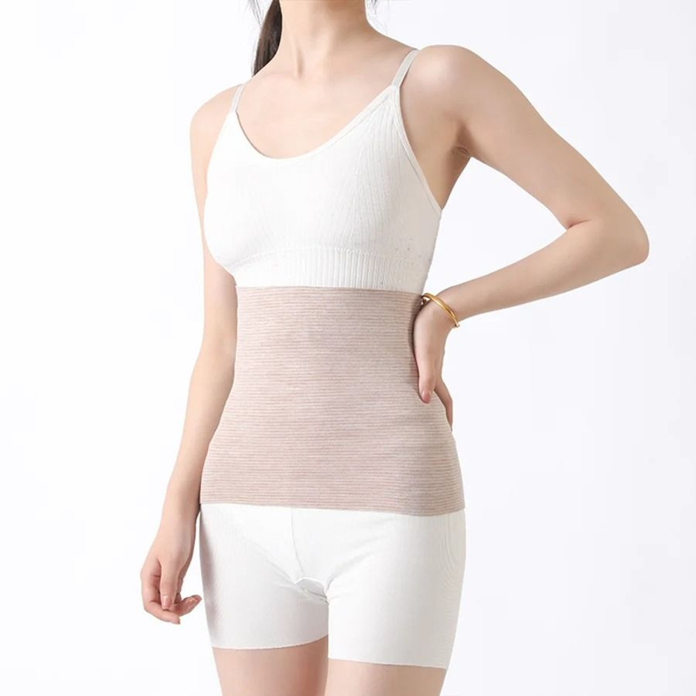 Womens Solid Color Knitted Stomach And Abdominal Belt 2