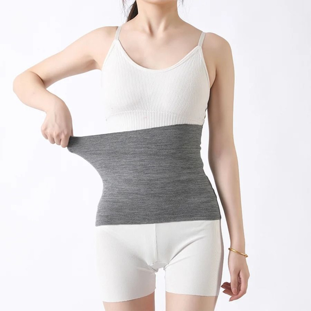 Womens Solid Color Knitted Stomach And Abdominal Belt 4