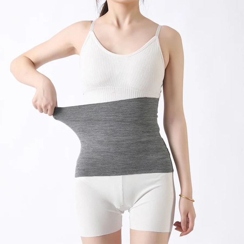 Womens Solid Color Knitted Stomach And Abdominal Belt 8