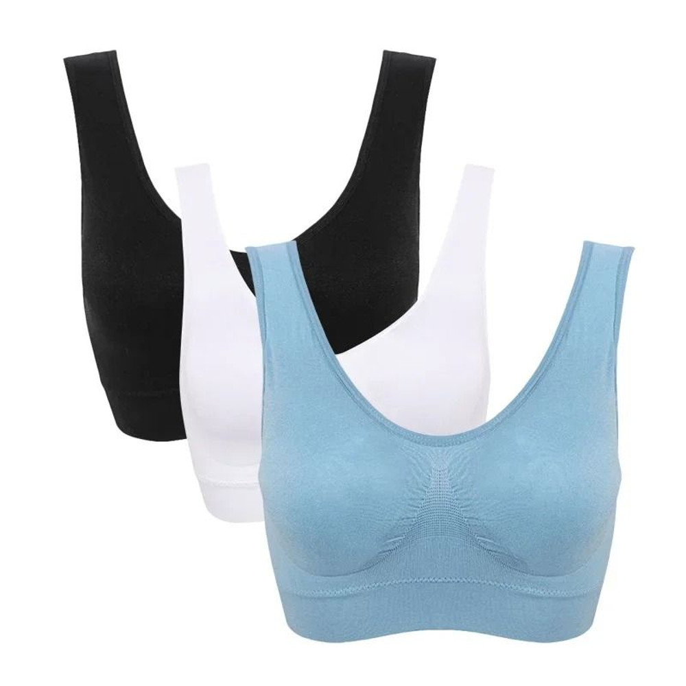 3Pcs Seamless Push Up Bra Set With Removable Pads 10