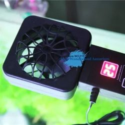 clip on mini aquarium cooling fan with auto temperature sensor