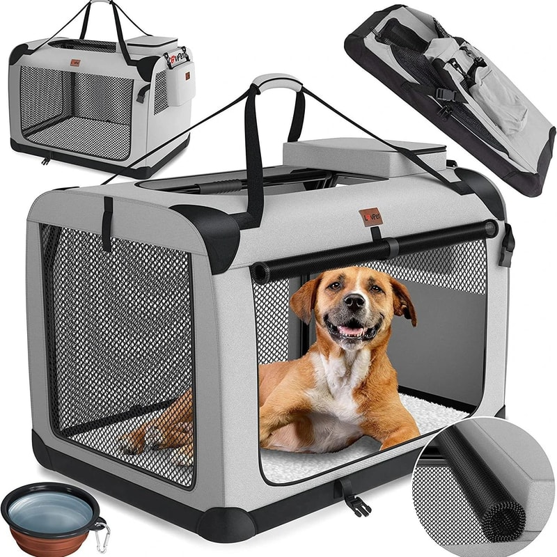 Folding Travel Pet Cage Kennel For Dogs And Cats 0