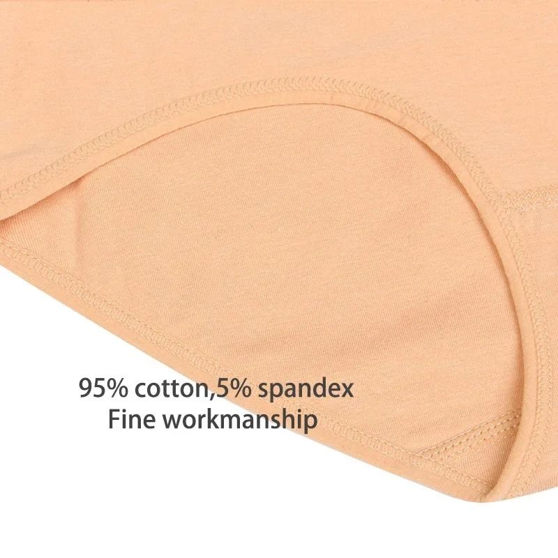 High Waist Cotton Underwear Pack Slim Fit Tummy Control Panties For Women 5