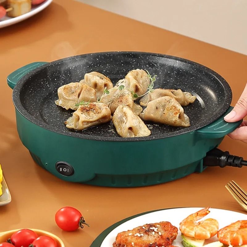 Nonstick Electric Multi Cooker Pan For Home Frying Steaming And Barbecue 5