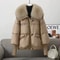 Winter Down Cotton Padded Jacket With Fur Collar For Women 9