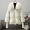 Winter Down Cotton Padded Jacket With Fur Collar For Women 7