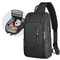 Waterproof Anti Theft Crossbody Shoulder Bag With USB Charging For Men 0