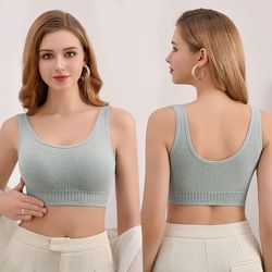 cotton wirefree tube top bra wrapped chest beauty back lingerie
