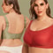 Seamless Wireless Bra Set Plus Size Comfort Everyday Womens Bralette 0