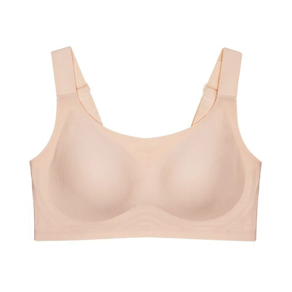 Seamless Wireless Bra Set Plus Size Comfort Everyday Womens Bralette 4