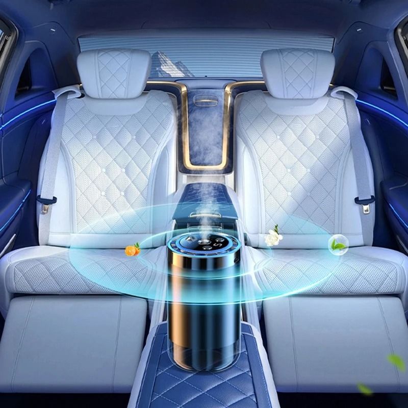 Smart Car Diffuser Humidifier With Air Freshener And Essential Oil Modes 4