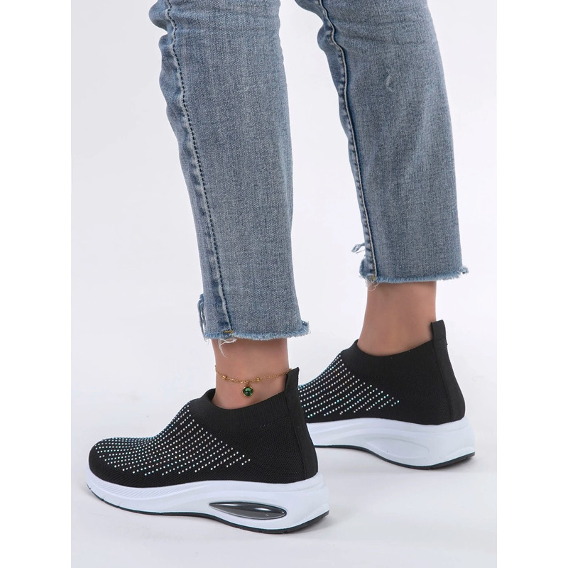 Lightweight Breathable Slip On Womens Casual Sports Shoes Flat Walking Sneakers 5