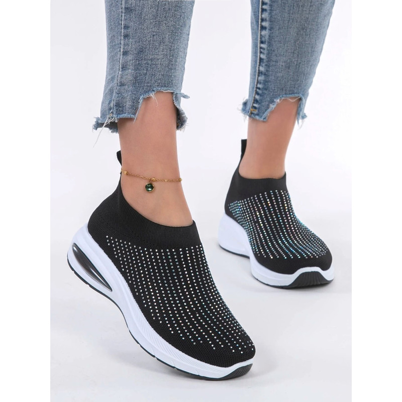 Lightweight Breathable Slip On Womens Casual Sports Shoes Flat Walking Sneakers 6