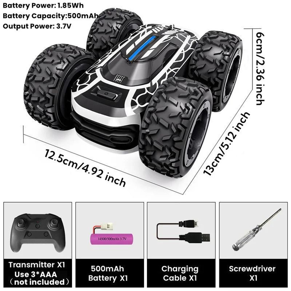 360 Degree Rotating Stunt Car With Lights For Kids 5
