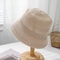 Breathable Knitted Bucket Hat For Women Summer Sunshade Casual 5