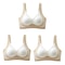 Seamless Push Up Bra Set With Adjustable Straps Comfort Non Wire Brassiere 8