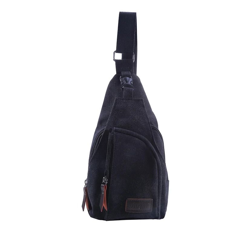 Vintage Canvas Satchel Shoulder Sling Chest Pack 8