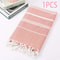 Oversized Quick Dry Cotton Beach Towel Lightweight Sand Free Travel Bath Towel 10