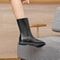 Women Genuine Leather Winter Ankle Boots Flat Short Fashion Knight Boots 4
